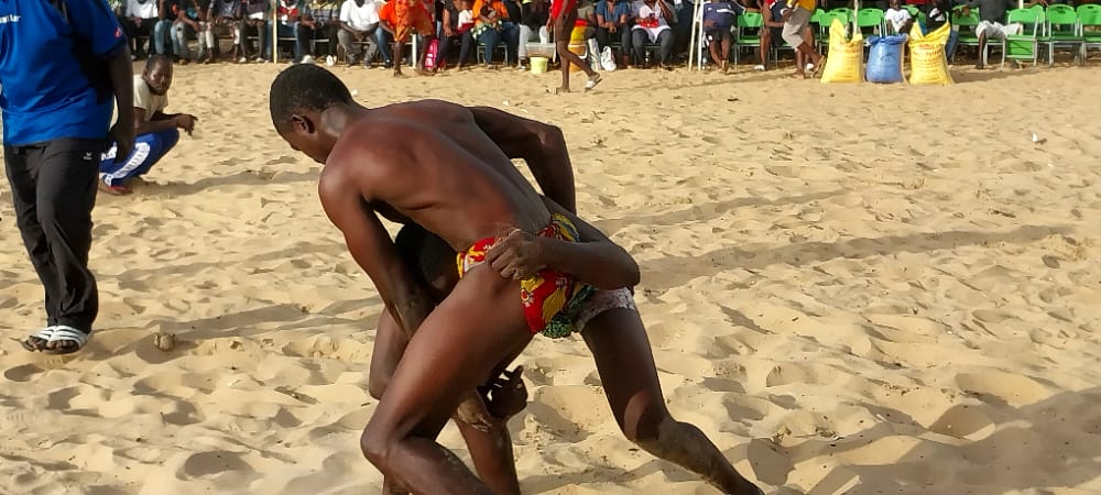 Yearly Summer Beach Wrestling Underway at Palma Rima Beach