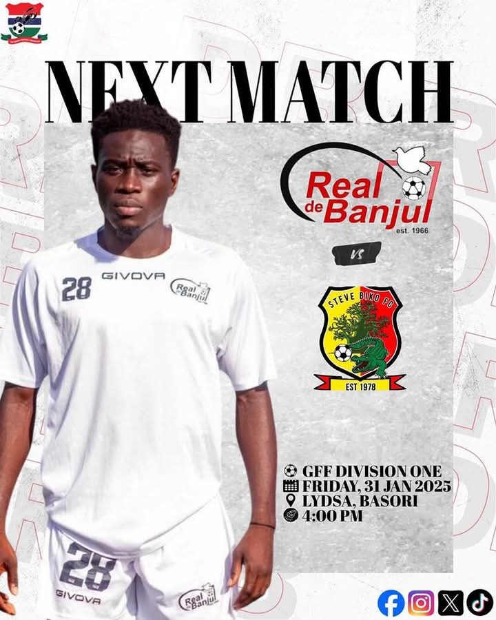 REAL DE BANJUL Vs STEVE BIKO — BASORI